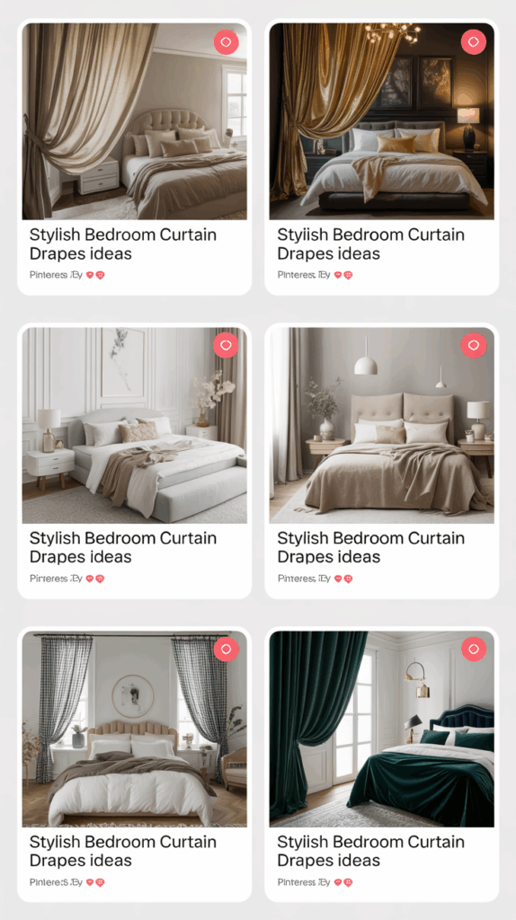 18 Stylish Bedroom Curtain with Drapes