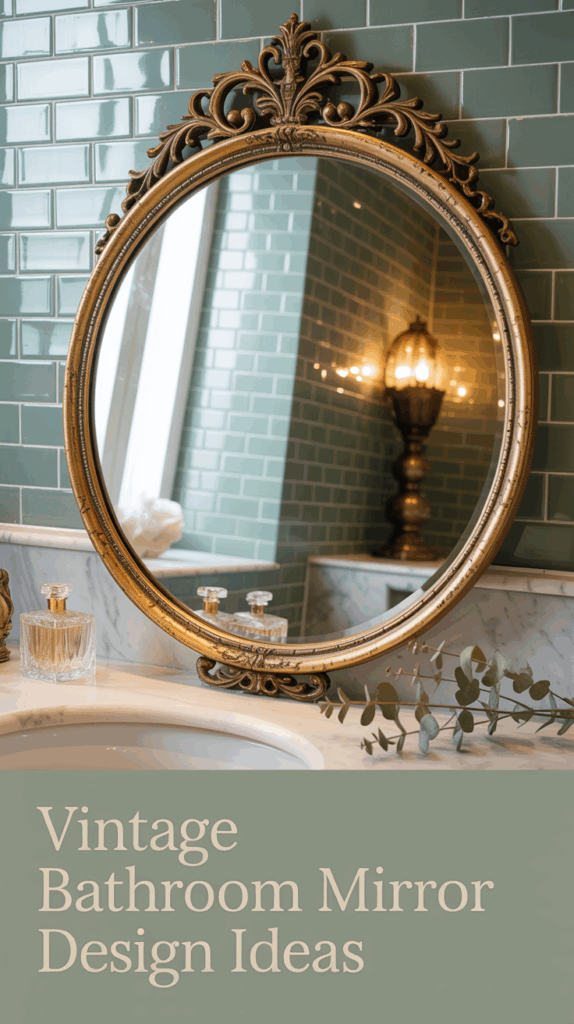 18 Vintage Bathroom Mirror Design Ideas for a Classic Charm