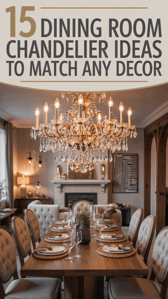 15 Dining Room Chandelier Ideas to Match Any Decor