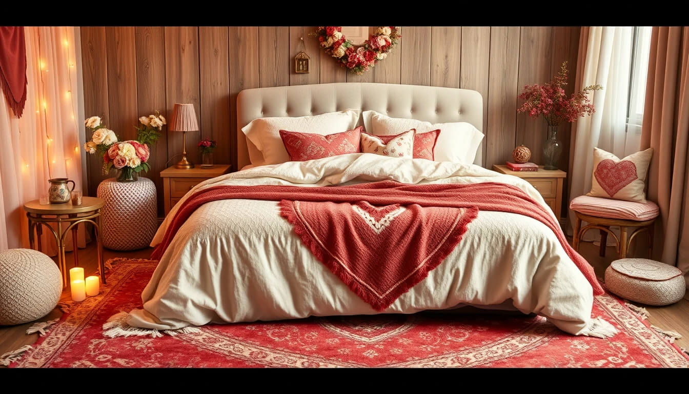 16 Unique and Romantic Bedroom Rug Ideas for Valentine's Day
