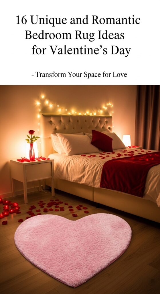 16 Unique and Romantic Bedroom Rug Ideas for Valentine's Day