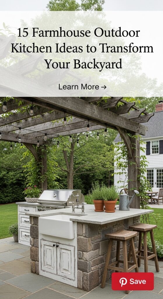 Farmhouse Outdoor Kitchen Ideas to Transform Your Backyard