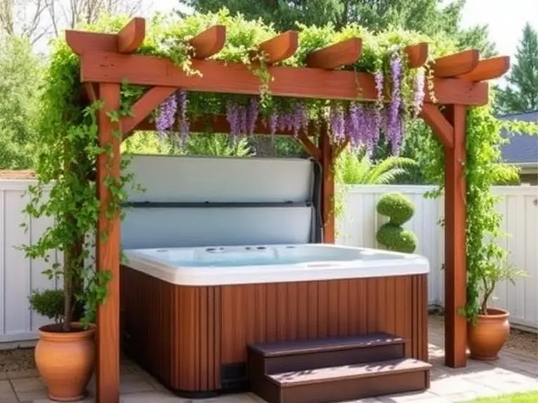 Pergola Covered Tub