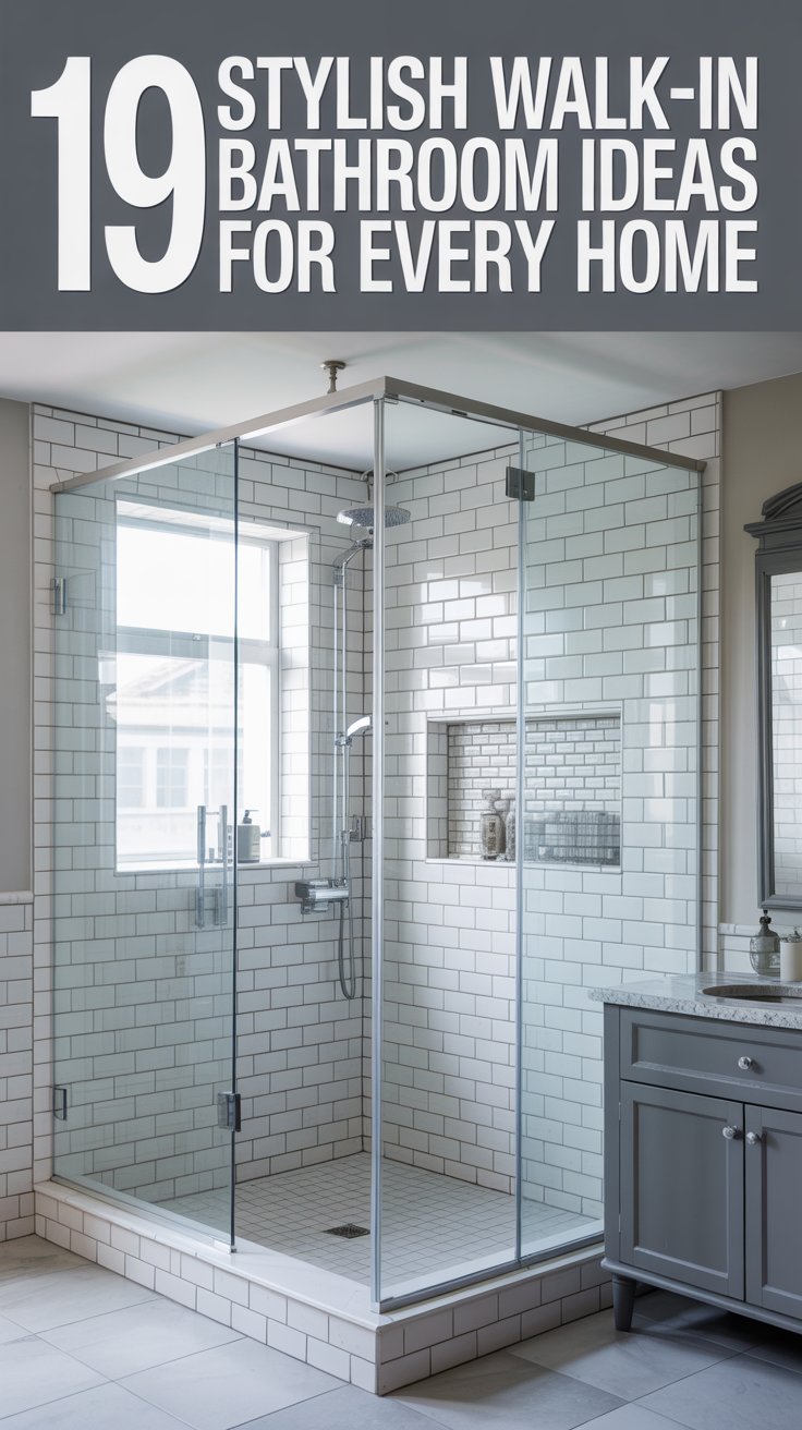 19 Stylish Walk-In Shower Bathroom Ideas for Every Home - Home Vibe Expert