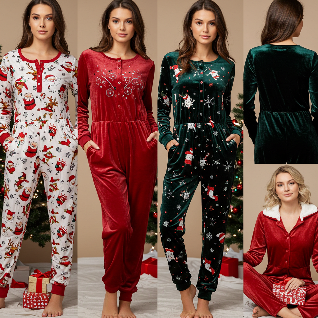 Christmas-Themed Rompers for Adults