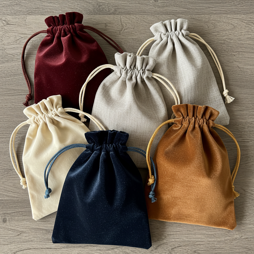 Drawstring Fabric Gift Bags
