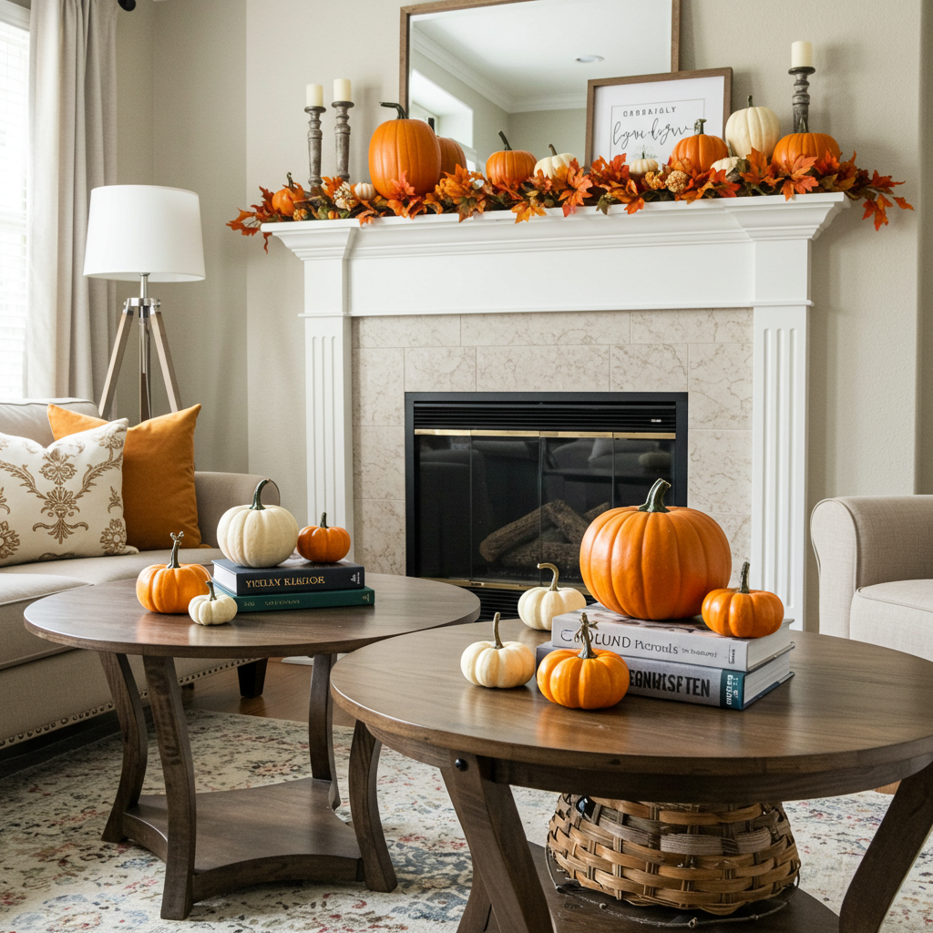 Miniature Pumpkins as Decor Accents