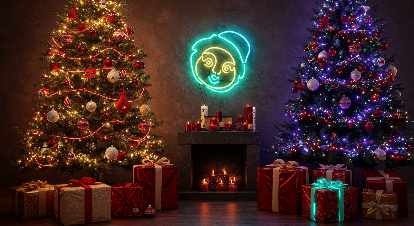 15 Neon Christmas Decor Ideas to Brighten Up Your Holidays