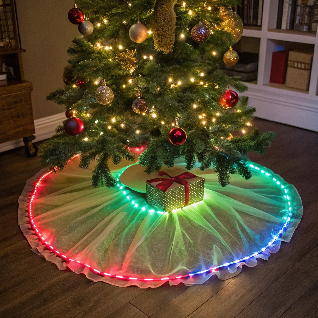 Neon Christmas Tree Skirt