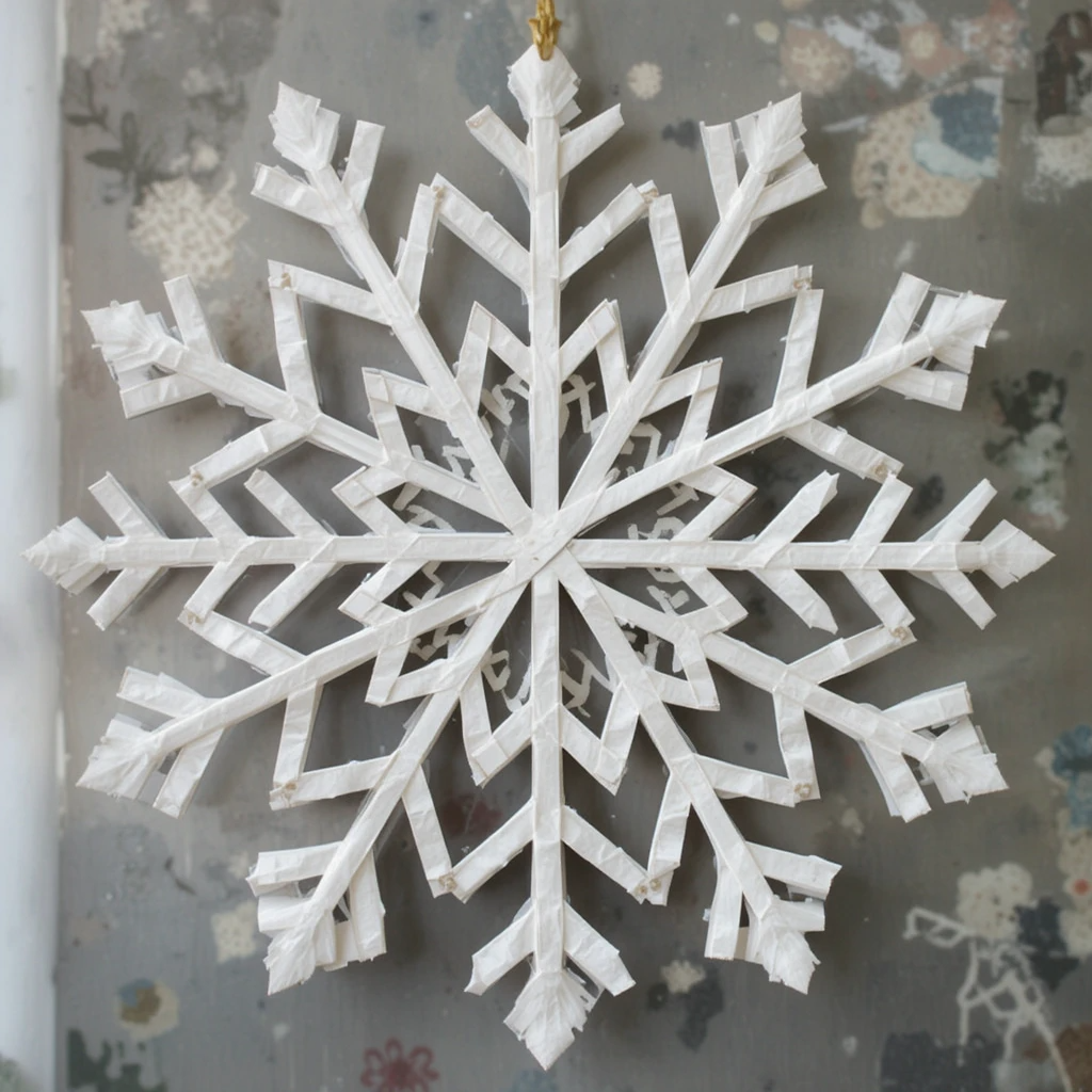 Paper Bag Snowflakes