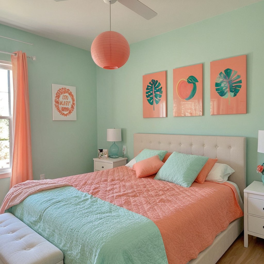 Peach and Mint