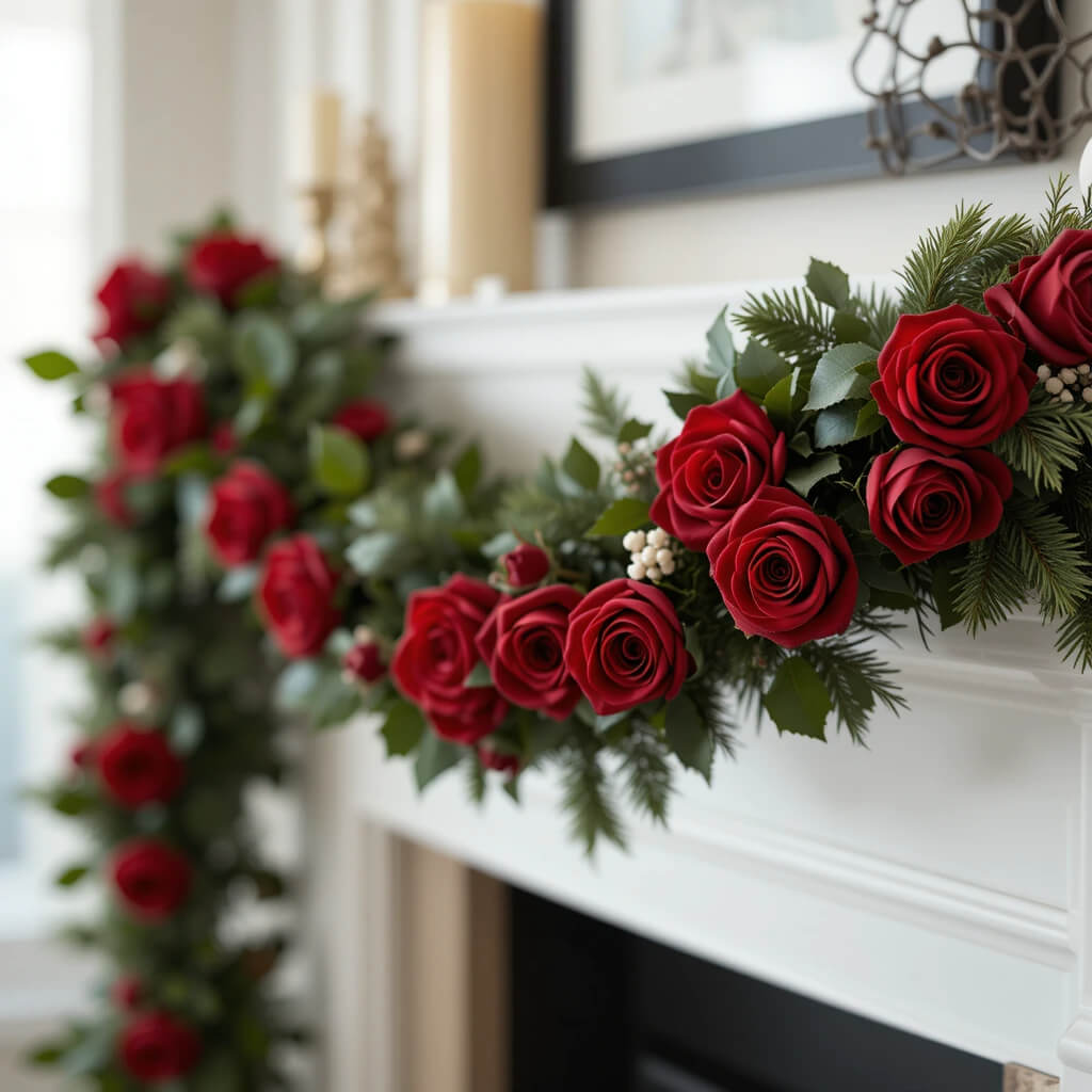 Red Rose Garlands