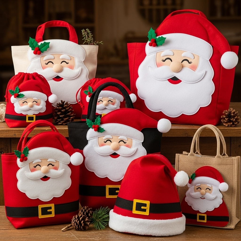 Santa Claus-Themed Bags