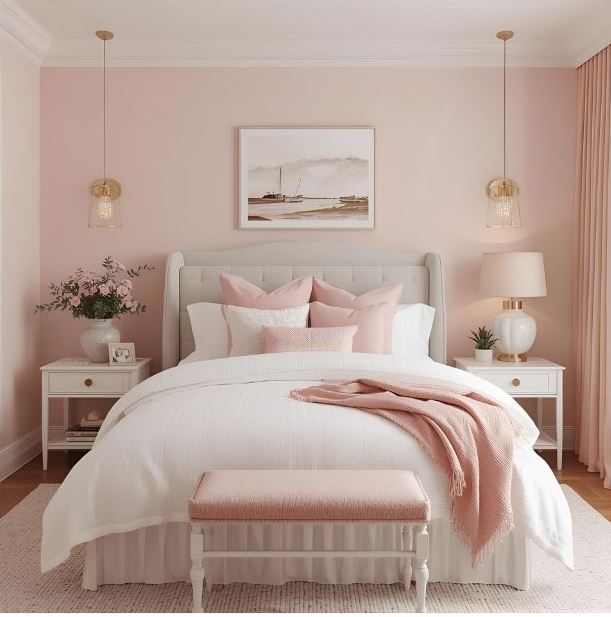Soft Pinks and Whites
