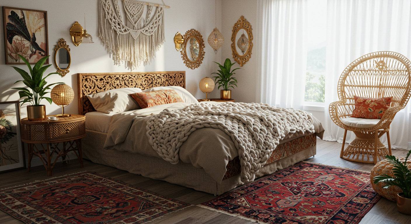Stunning Ideas for Modern Bohemian Bedroom Décor