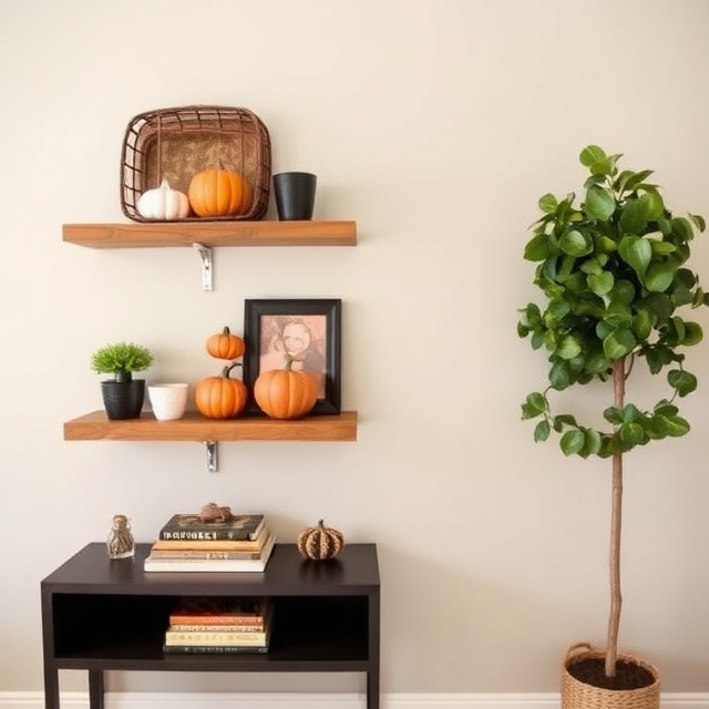 Vertical Space with Wall Shelves