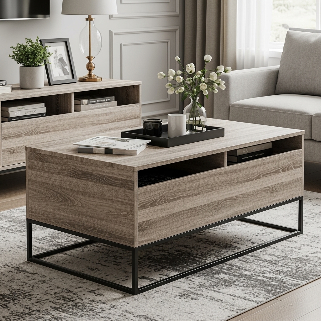 Artistic Flair
Artistic coffee tables with storage are perfect for adding a touch of creativity to your living room. These tables not only serve a functional purpose but also act as a statement piece, making your space more visually appealing.
Many coffee tables come with hidden compartments or shelves, offering practical storage solutions. This helps keep your living area organized while still maintaining a stylish look. Opt for designs that blend well with your home decor.