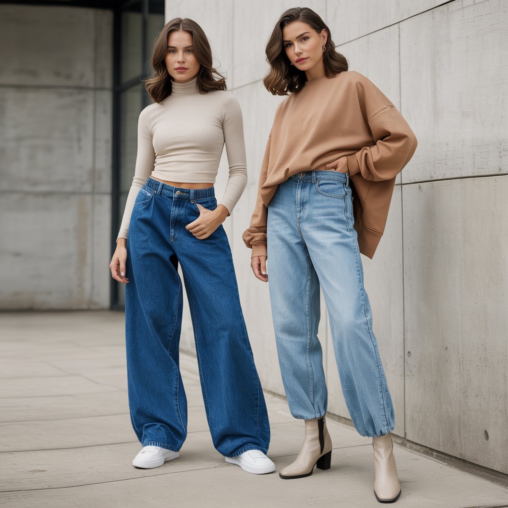 Baggy and Barrel Jeans