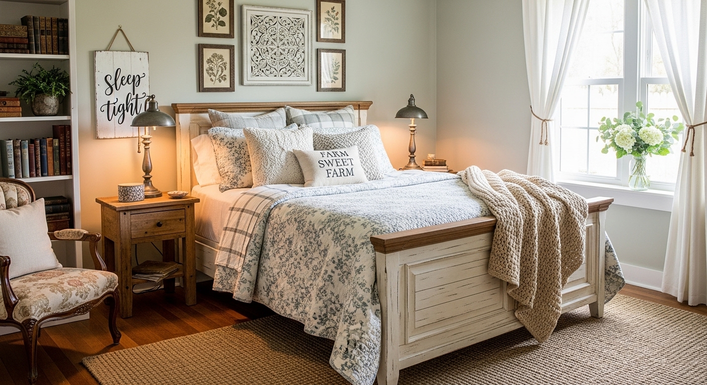 Cozy Farmhouse Bedroom Ideas