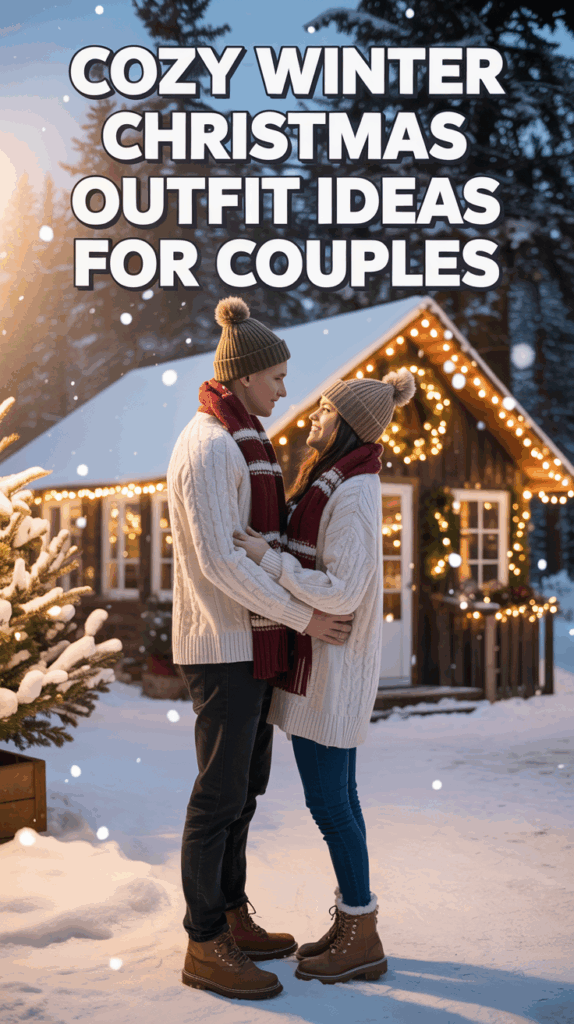 16 Cozy Winter Christmas Outfit Ideas for Couples