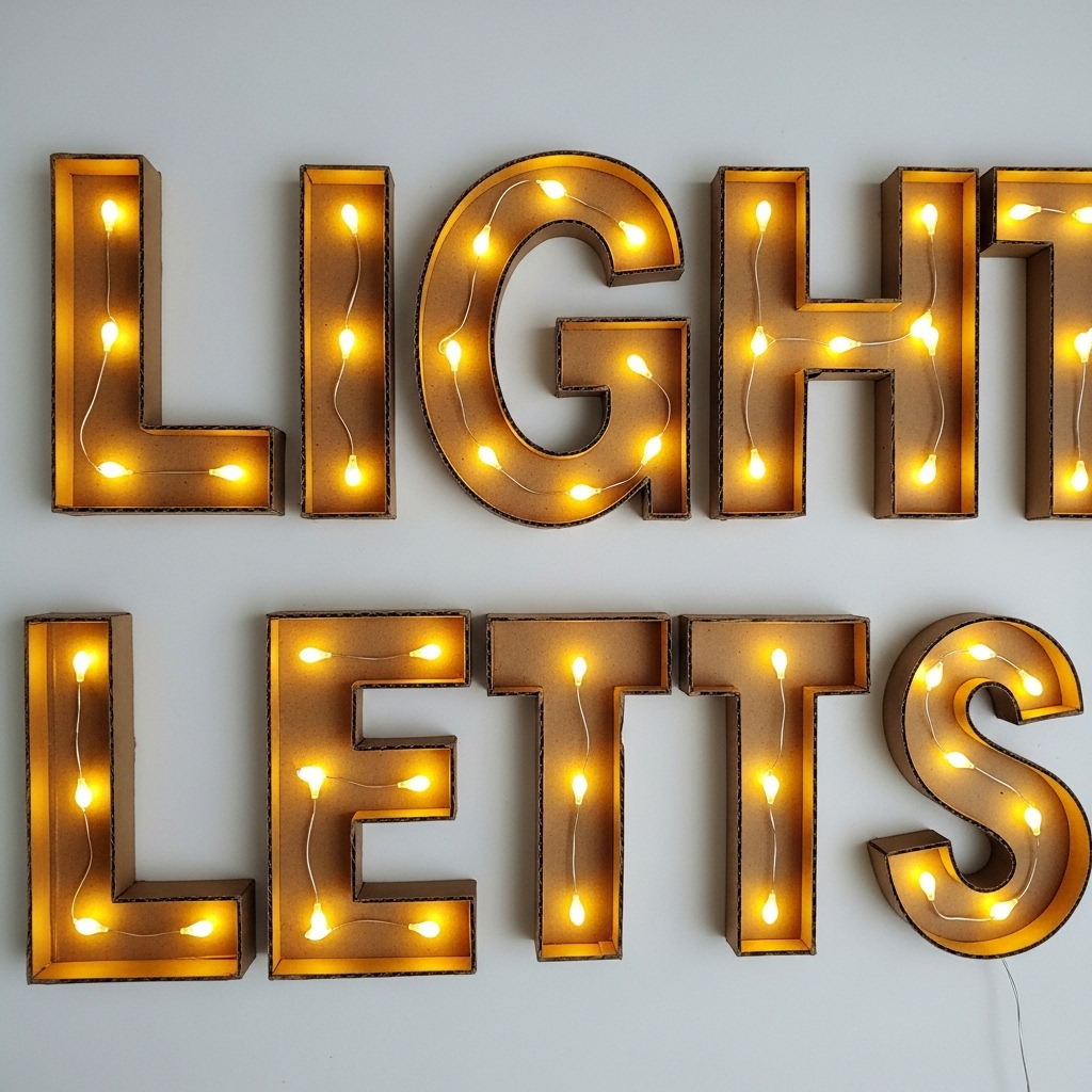DIY Light Letters