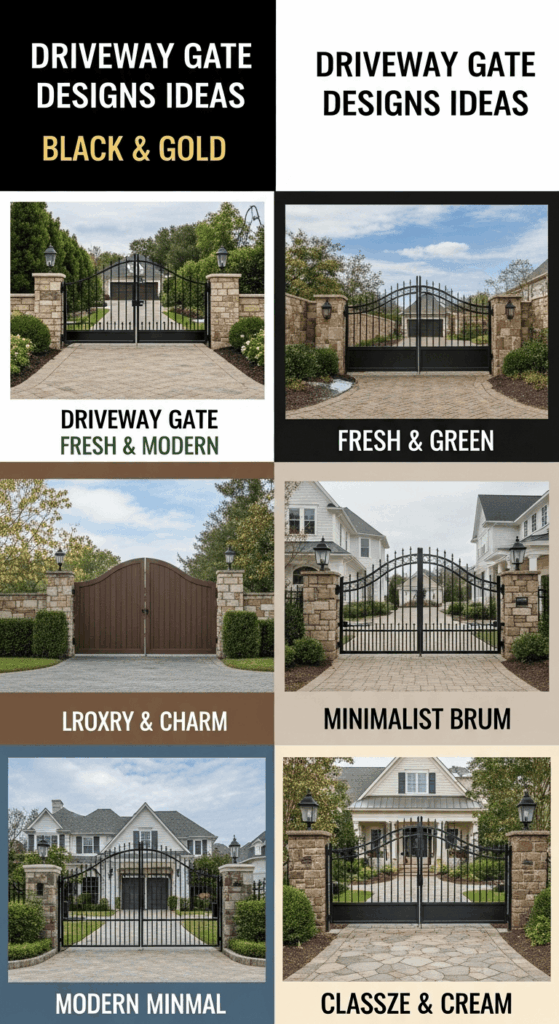 15 Driveway Gate Designs Ideas to Impress Your Neighbors