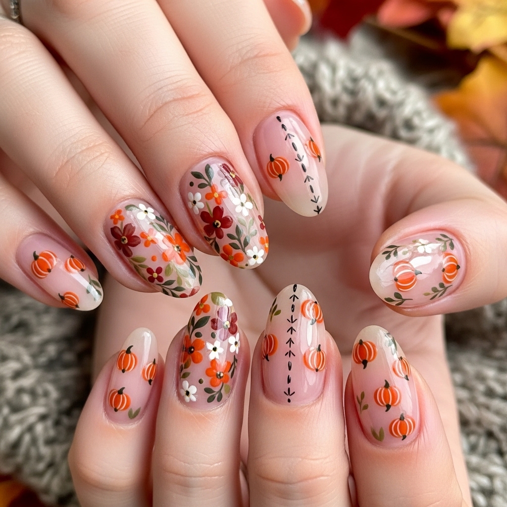 Fall Florals and Subtle Halloween Vibes