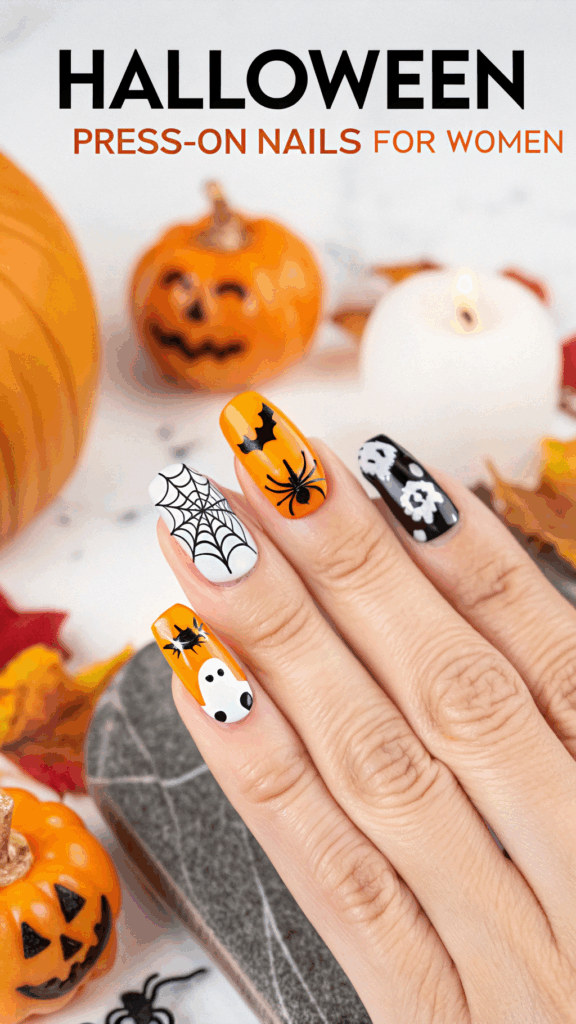 Halloween Press-On Nails for Women