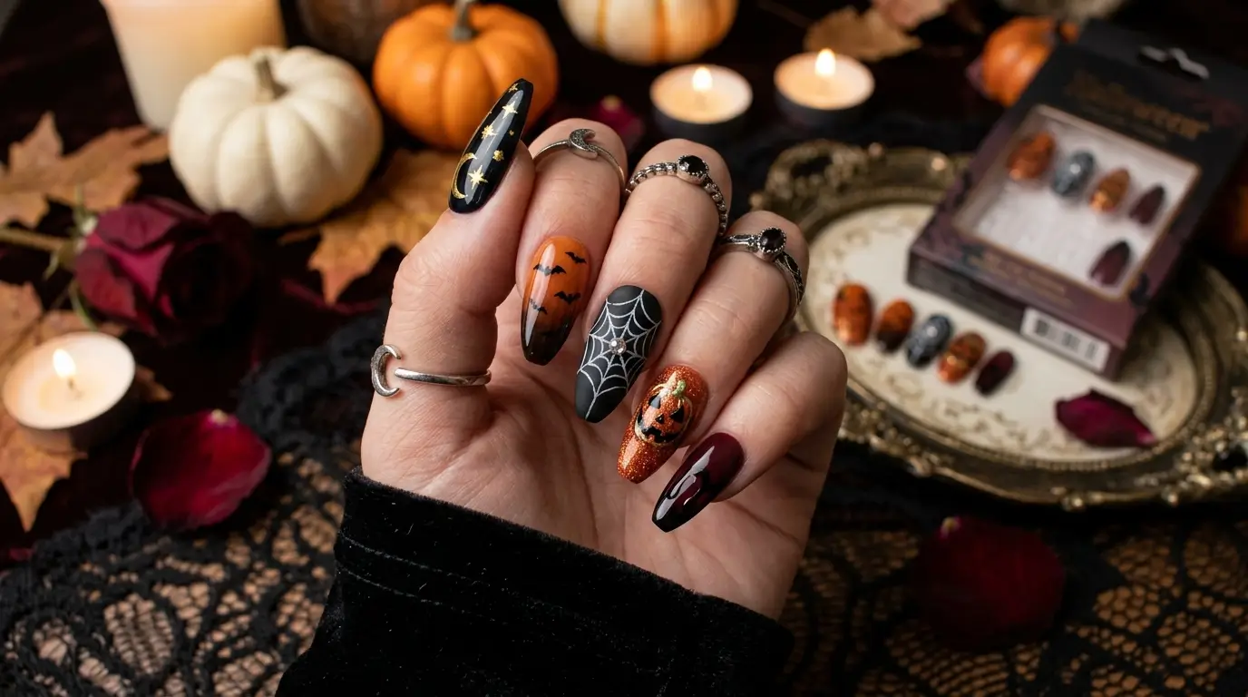 Halloween Press-On Nails for Women