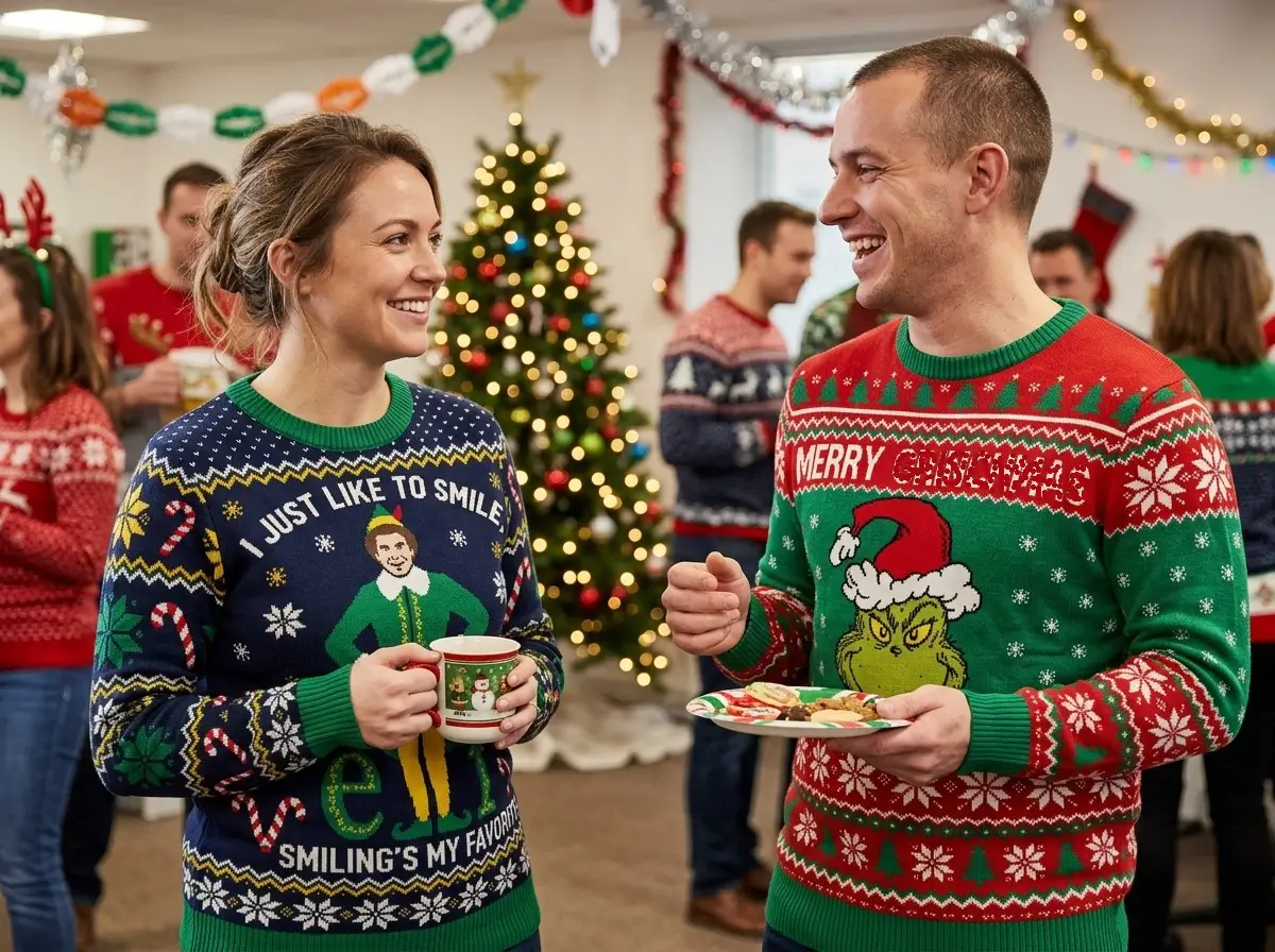 Cute Christmas Movie Character Sweaters