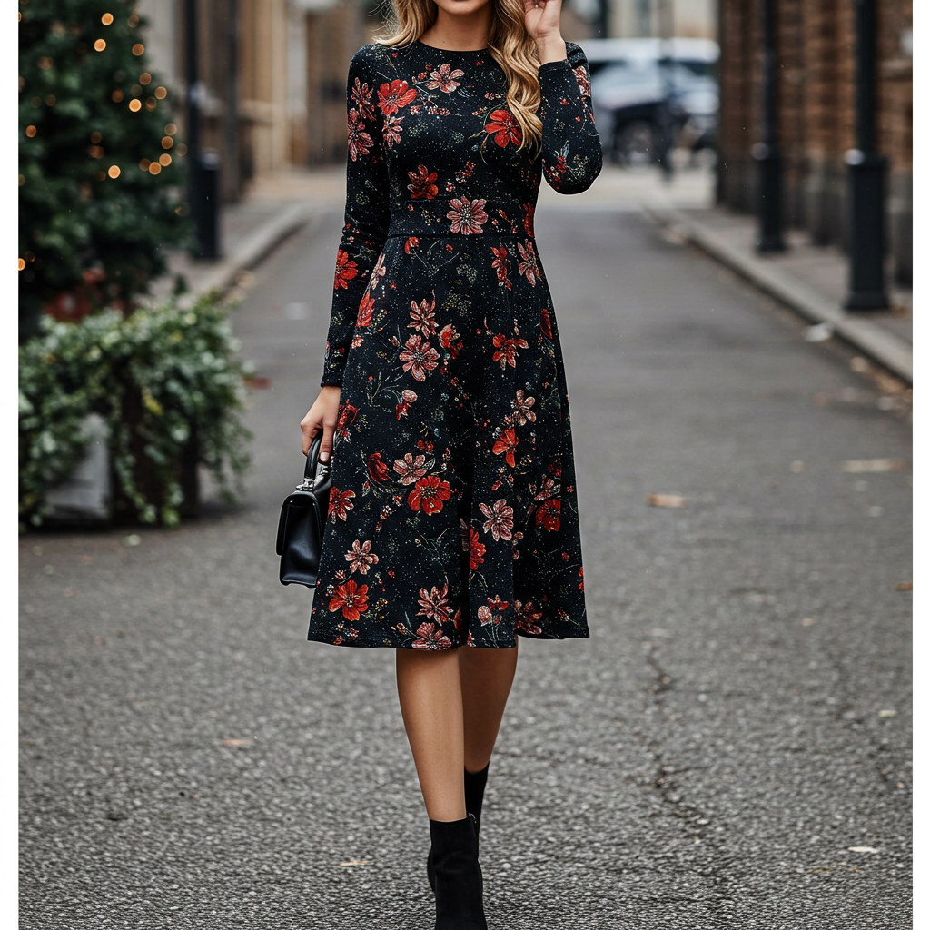 Long Sleeve Midi Dresses