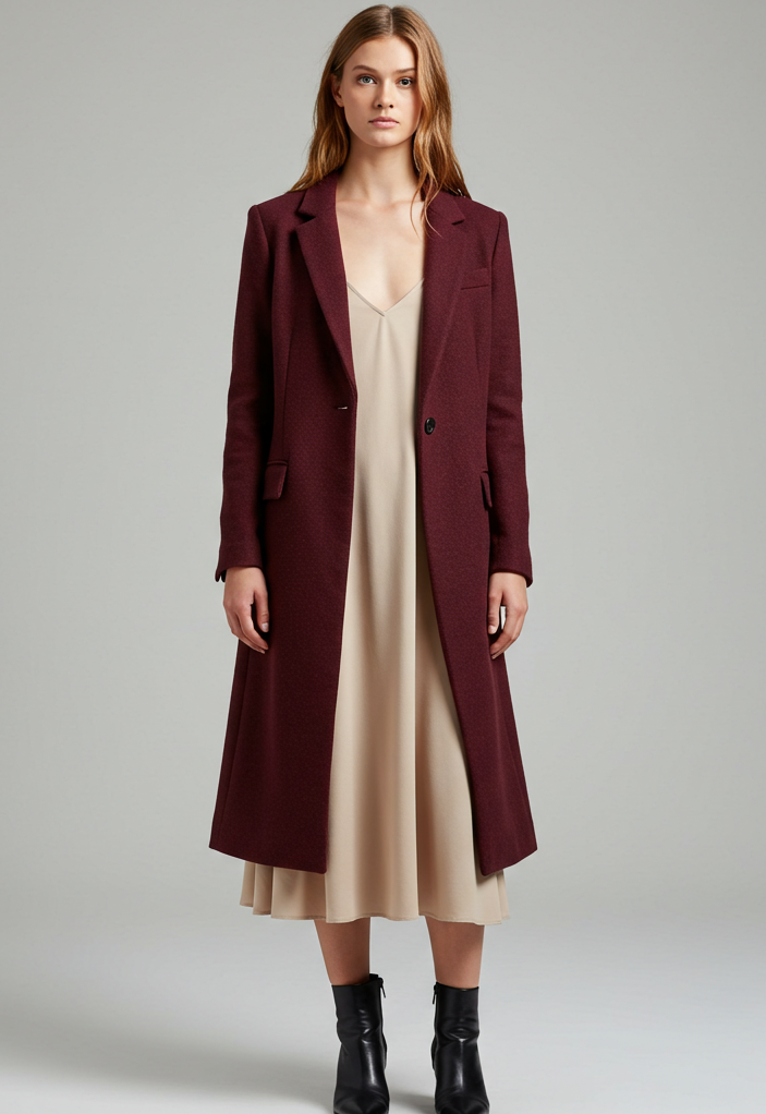 Longline Blazer over Dress