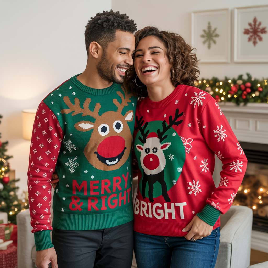 Matching Ugly Christmas Sweaters