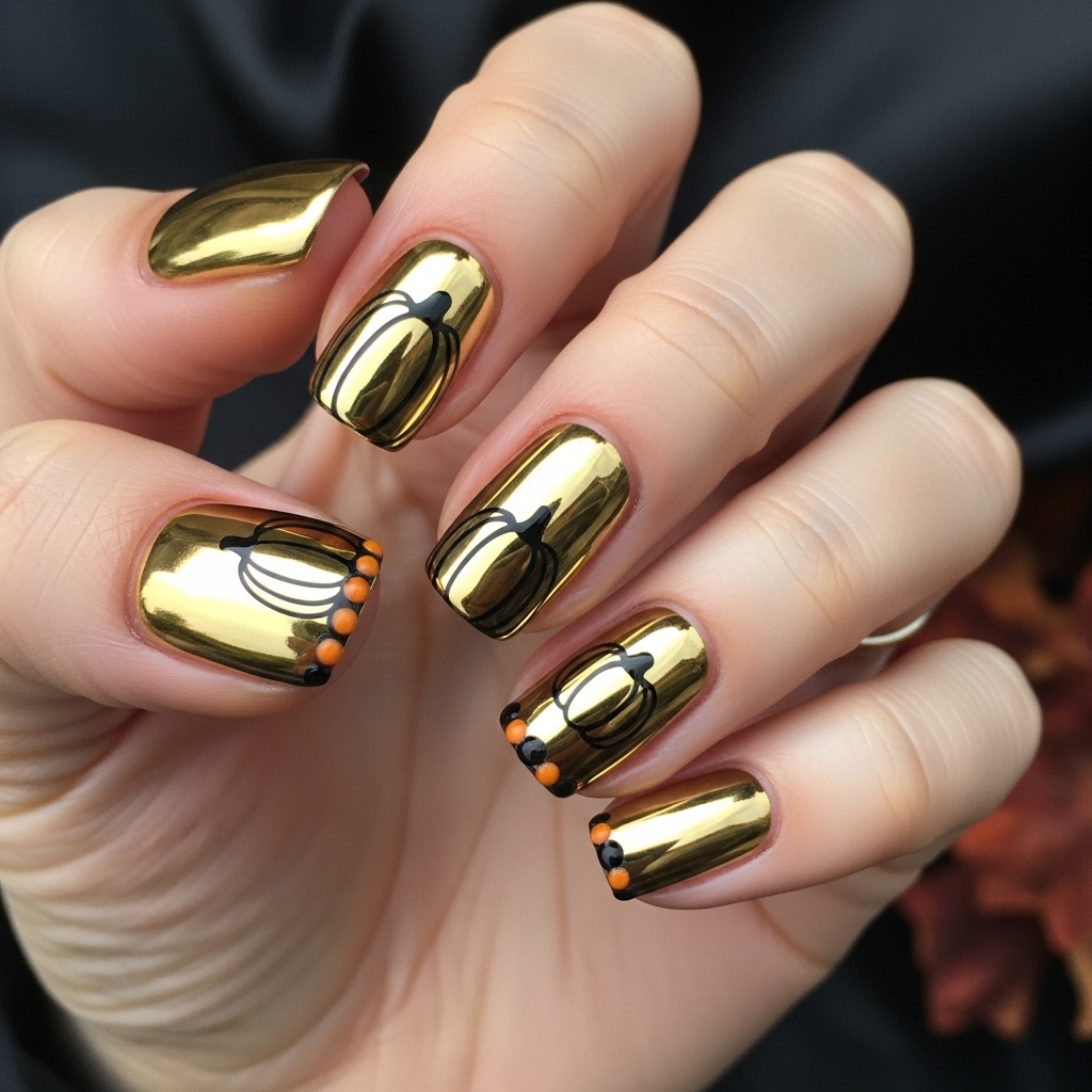 Metallic Pumpkin Gold