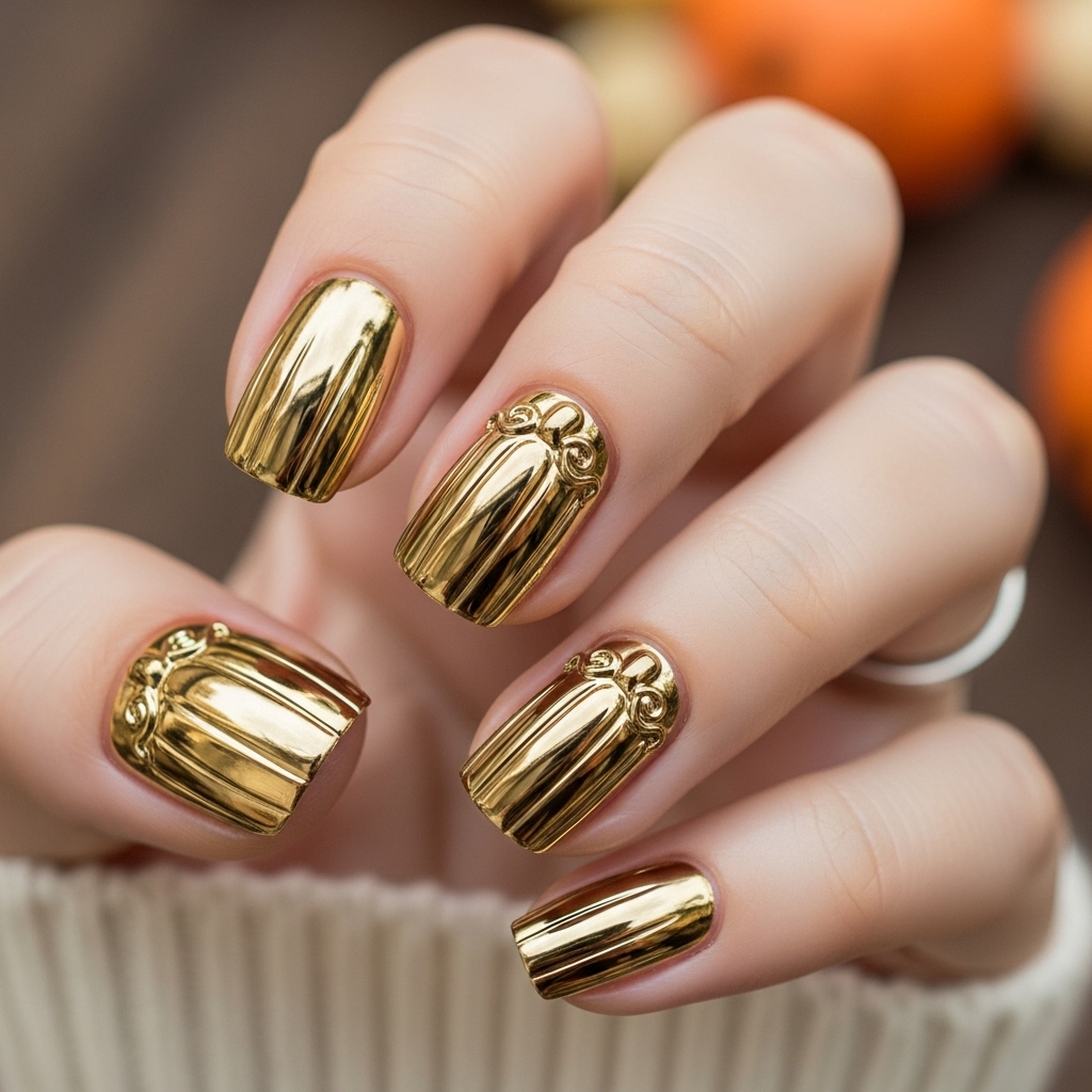 Metallic Pumpkin Gold
