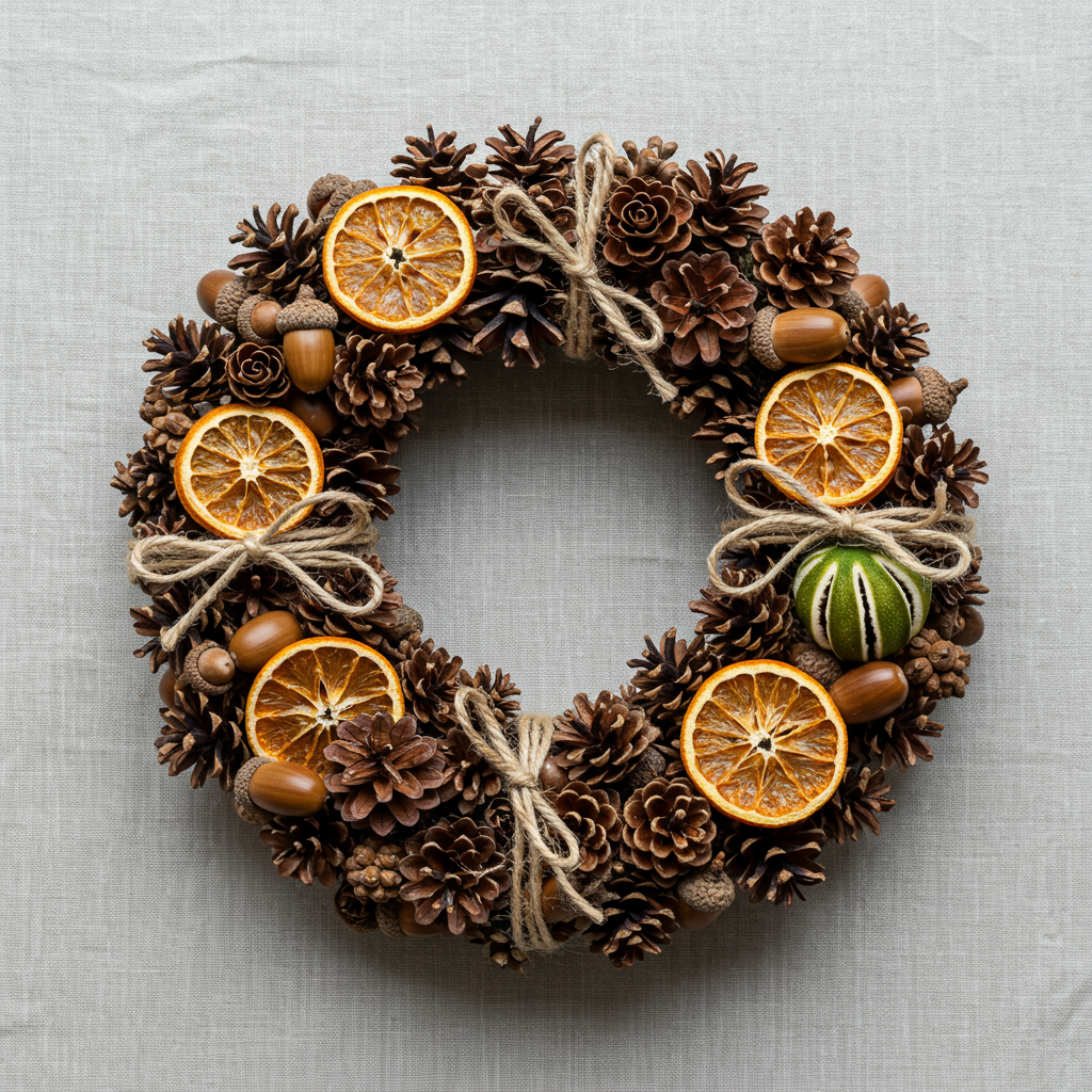 Nature-Inspired Wreath Centerpiece