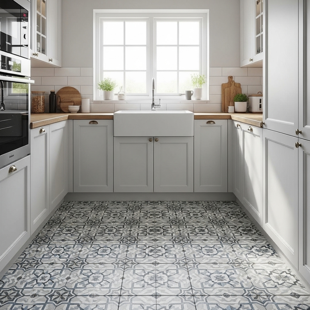 Patterned Floor Tiles