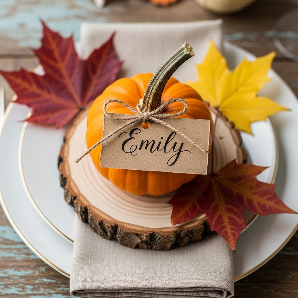 Personalize Place Settings with Name Tags