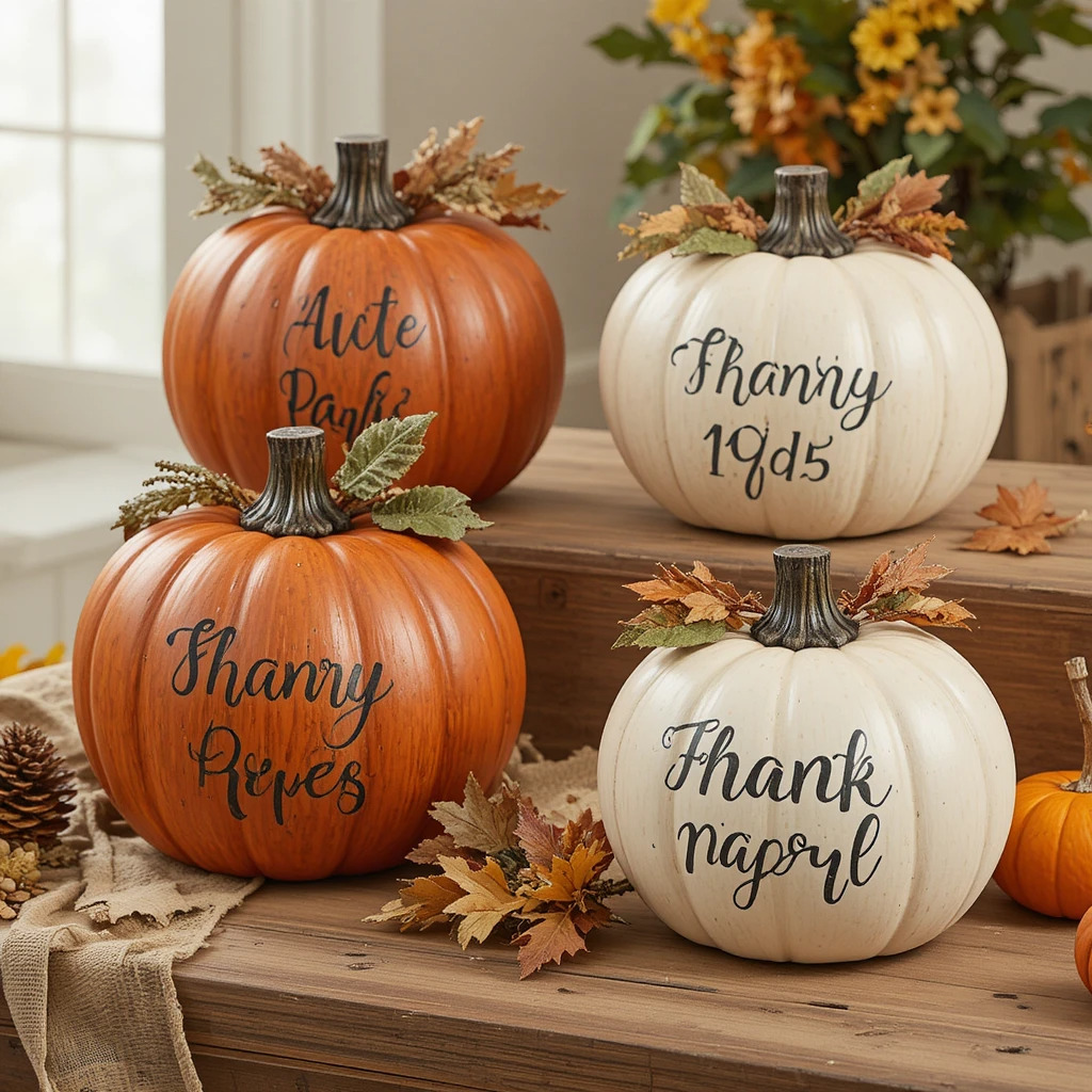 Personalized Pumpkin Décor