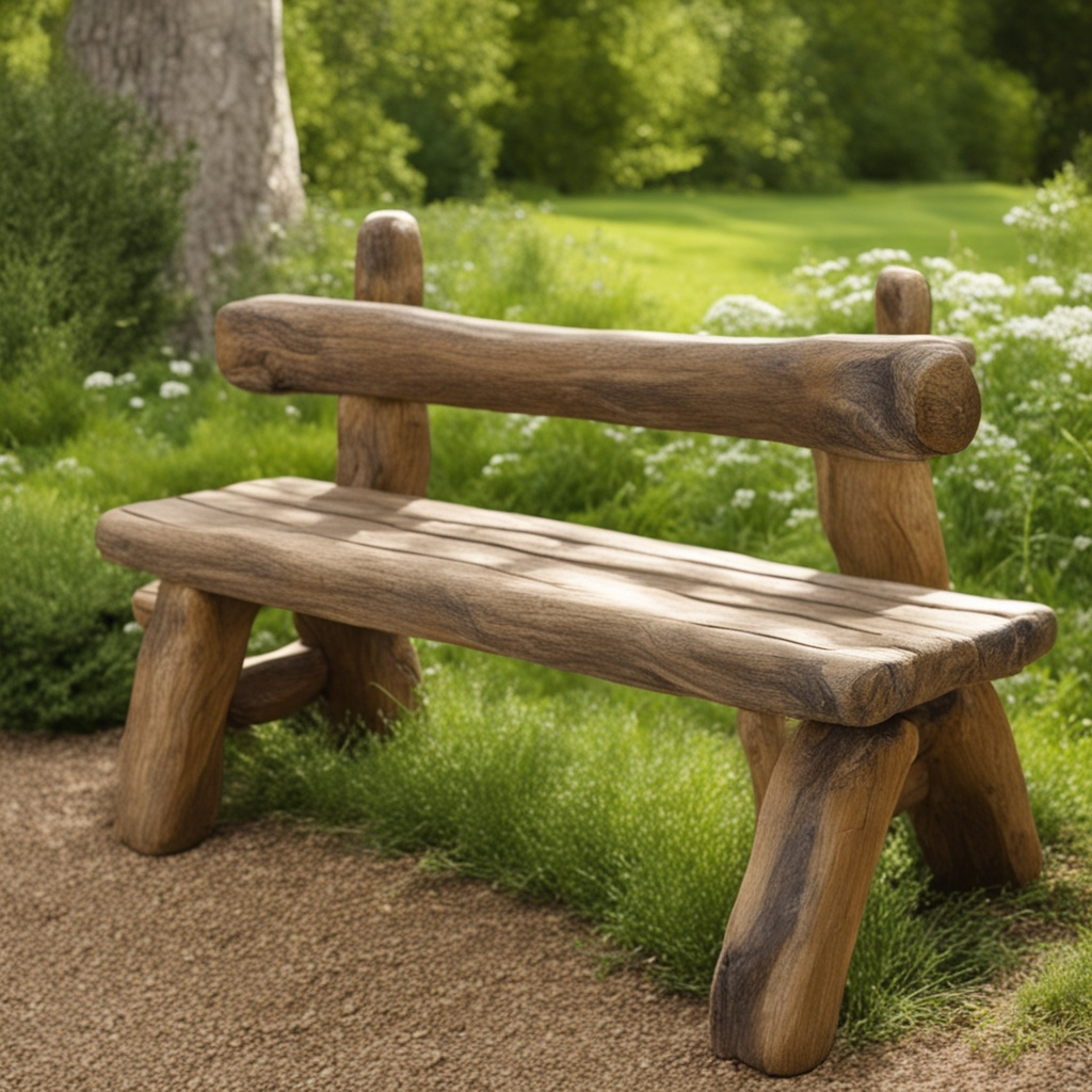 Rustic Wooden Benches