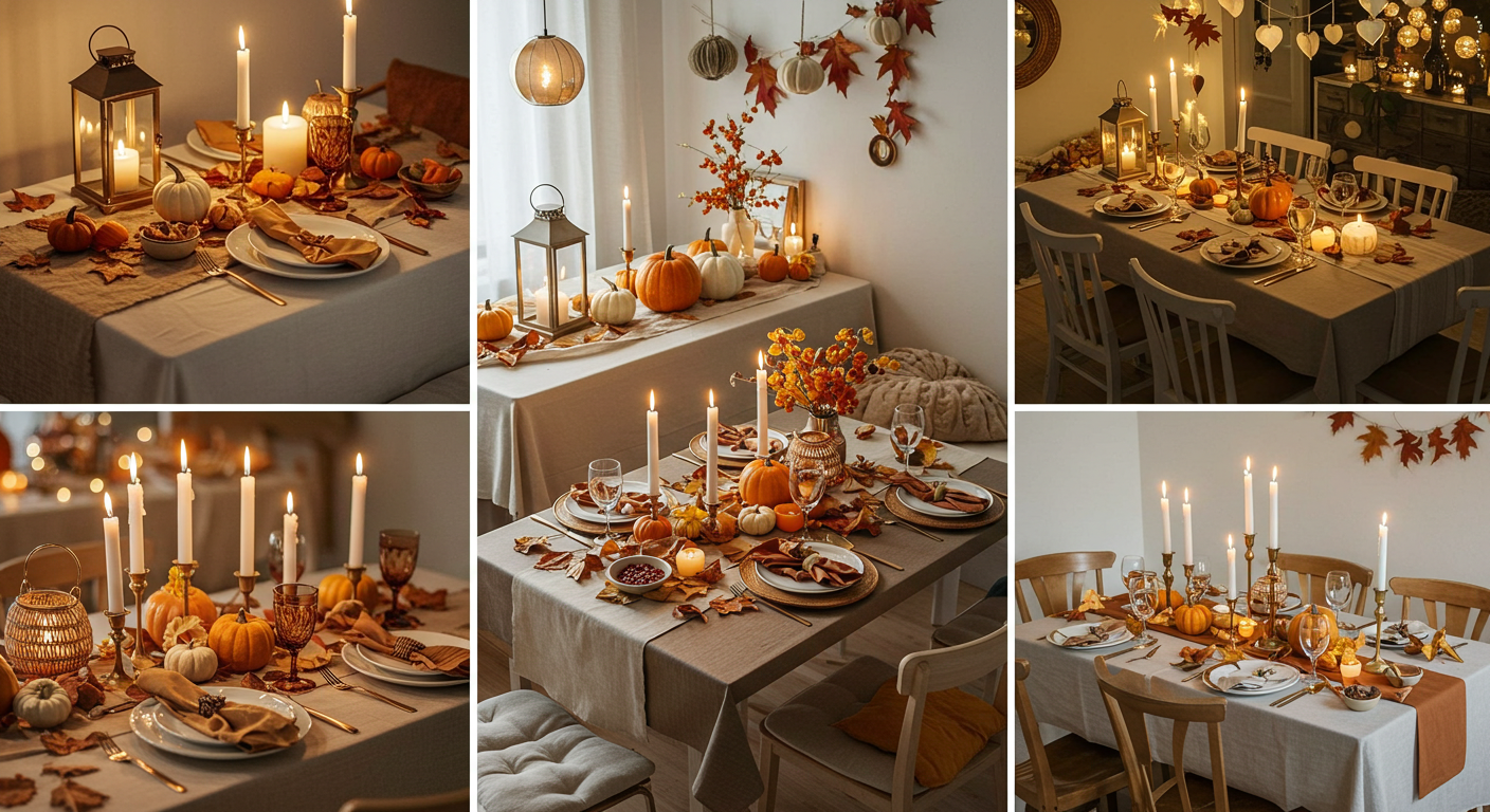Smart Small Space Thanksgiving Table Setting Ideas