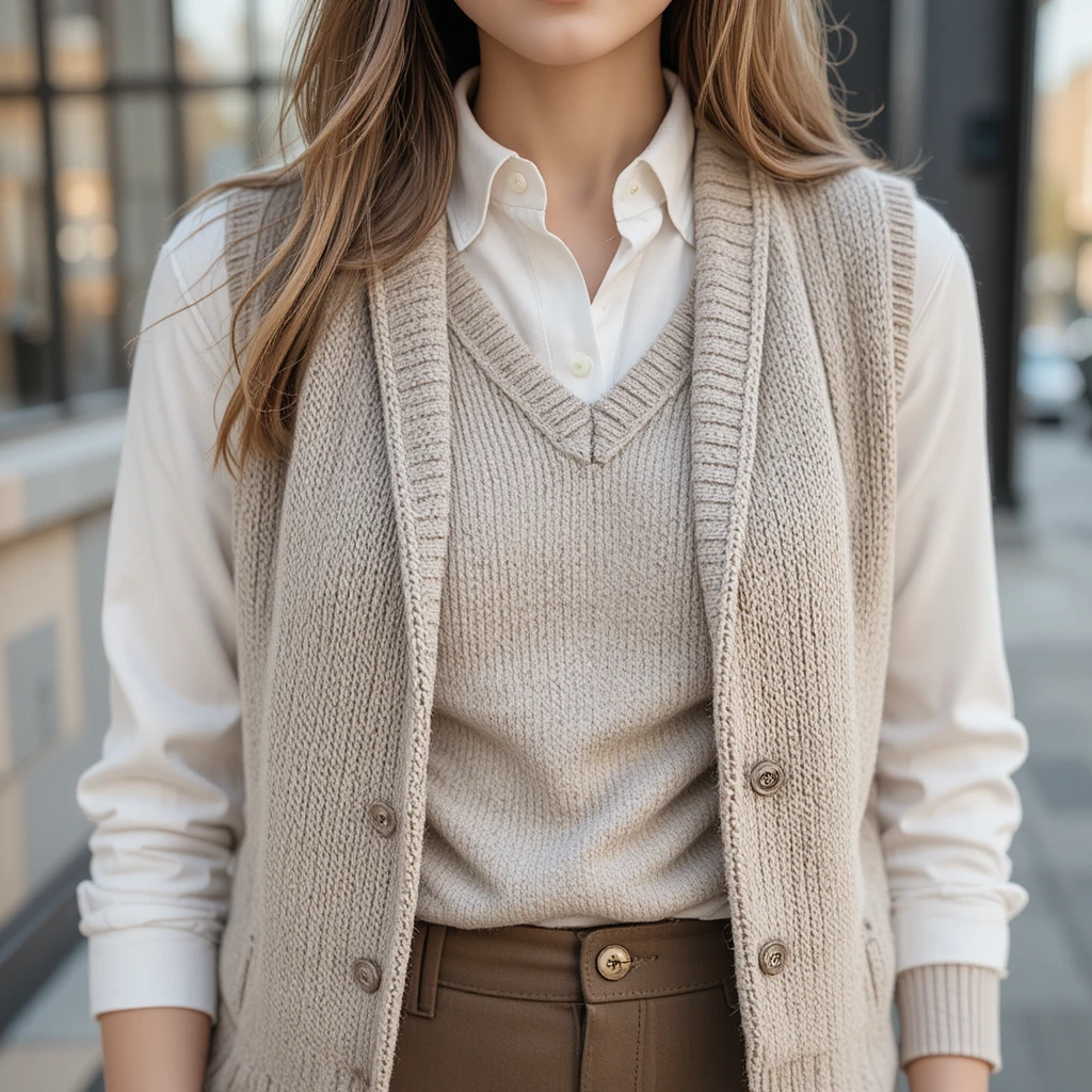 Sweater Vest Layering