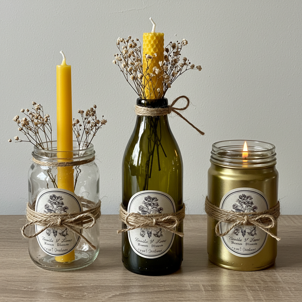 Upcycled Candle Holders