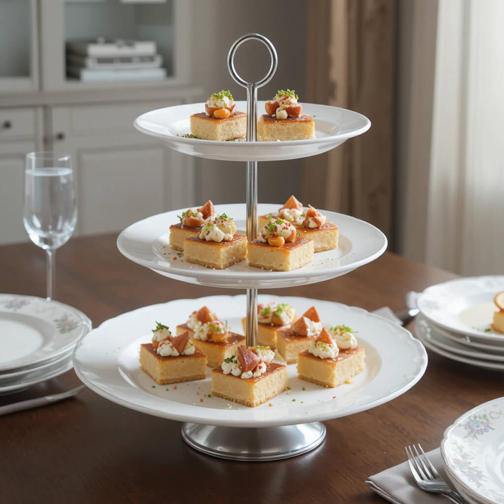 Utilize Tiered Serving Stands
