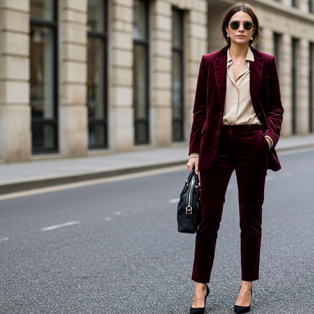 Velvet Blazers and Trousers