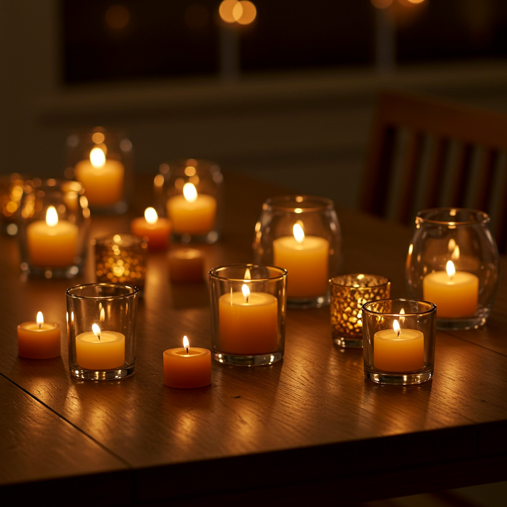 Warm Lighting with Mini Candles