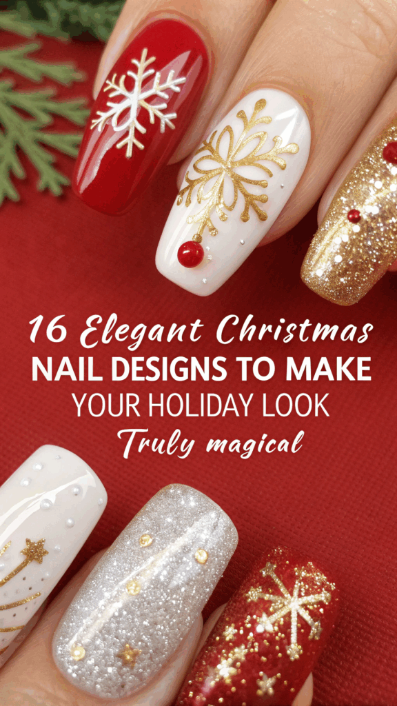 16 Elegant Christmas Nail Designs to Make Your Holiday Look Truly Magical
