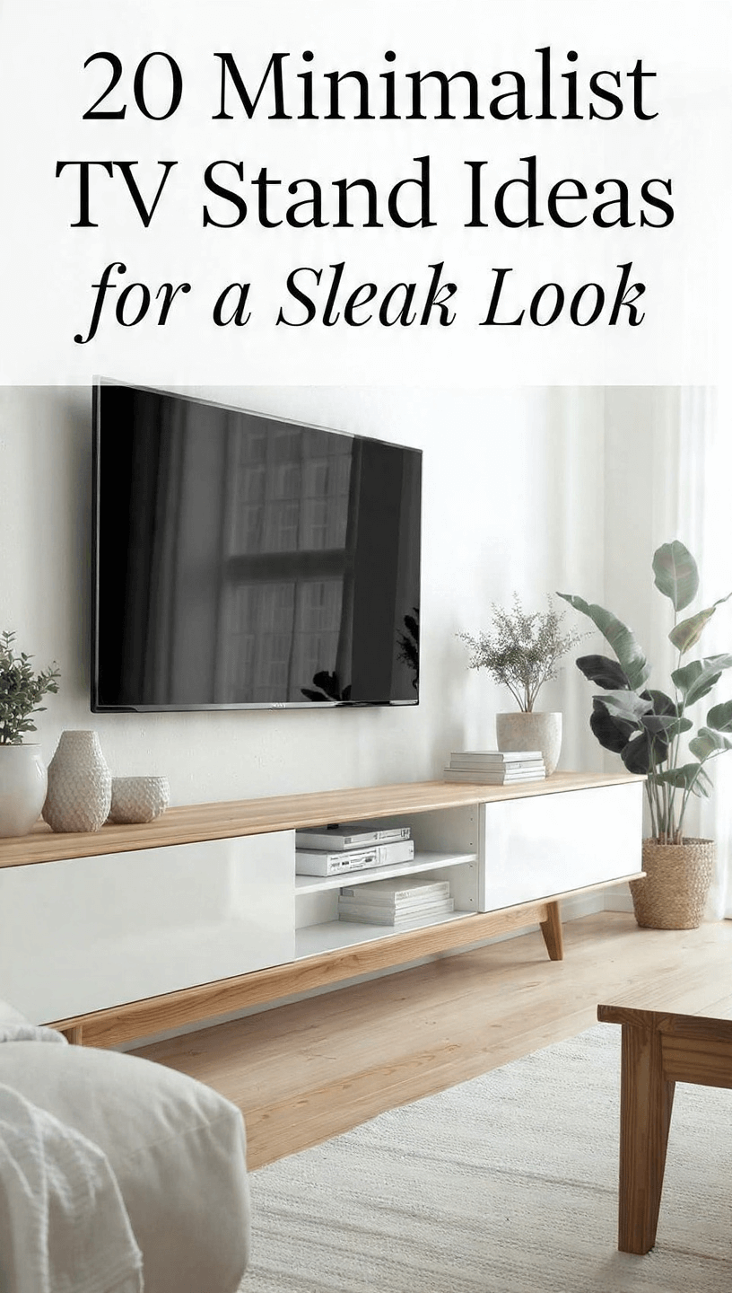 20 Minimalist TV Stand Ideas for a Sleek Look