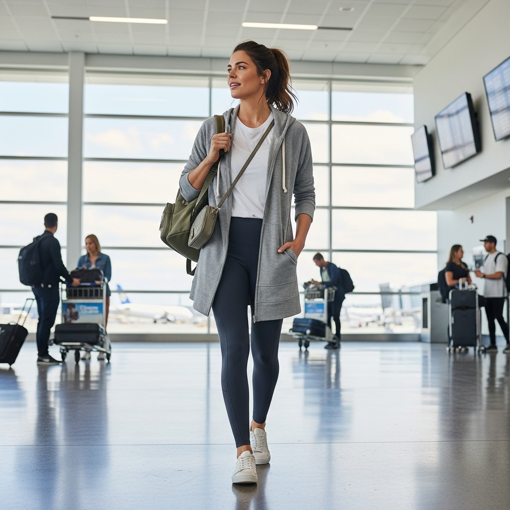 Activewear Leggings + Soft Longline Hoodie