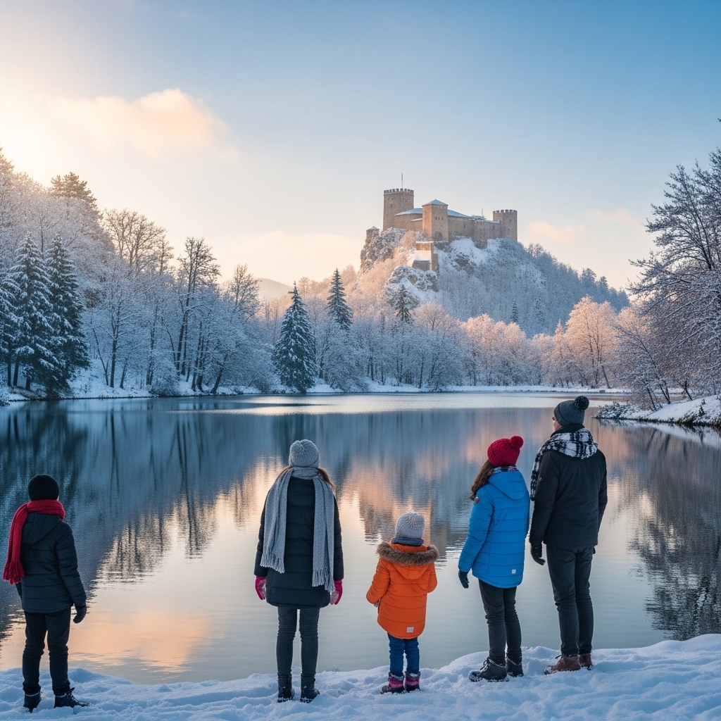 Albania - Lakeside Serenity and Castle Views
